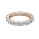 2 - Joyce 4.00 mm Aquamarine and Lab Grown Diamond Eternity Band 