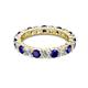 2 - Joyce 4.00 mm Blue Sapphire and Lab Grown Diamond Eternity Band 