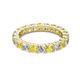 2 - Joyce 4.00 mm Yellow Sapphire and Lab Grown Diamond Eternity Band 