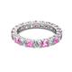 2 - Joyce 4.00 mm Pink Sapphire and Lab Grown Diamond Eternity Band 