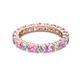 2 - Joyce 4.00 mm Pink Sapphire and Lab Grown Diamond Eternity Band 