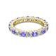 2 - Joyce 4.00 mm Tanzanite and Lab Grown Diamond Eternity Band 