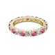 2 - Joyce 4.00 mm Rhodolite Garnet and Lab Grown Diamond Eternity Band 