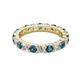 2 - Joyce 4.00 mm Blue and White Lab Grown Diamond Eternity Band 