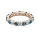 2 - Joyce 4.00 mm Blue and White Lab Grown Diamond Eternity Band 