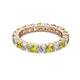 2 - Joyce 4.00 mm Yellow and White Lab Grown Diamond Eternity Band 