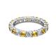 2 - Joyce 4.00 mm Citrine and Lab Grown Diamond Eternity Band 