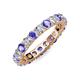 3 - Joyce 4.00 mm Tanzanite and Lab Grown Diamond Eternity Band 