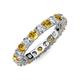 3 - Joyce 4.00 mm Citrine and Lab Grown Diamond Eternity Band 