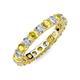 3 - Joyce 4.00 mm Yellow Sapphire and Lab Grown Diamond Eternity Band 
