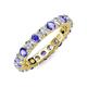 3 - Joyce 4.00 mm Tanzanite and Lab Grown Diamond Eternity Band 