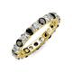 3 - Joyce 4.00 mm Black and White Lab Grown Diamond Eternity Band 