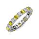3 - Joyce 4.00 mm Yellow and White Lab Grown Diamond Eternity Band 