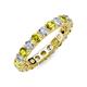 3 - Joyce 4.00 mm Yellow and White Lab Grown Diamond Eternity Band 