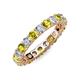 3 - Joyce 4.00 mm Yellow and White Lab Grown Diamond Eternity Band 