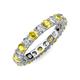 3 - Joyce 4.00 mm Yellow Sapphire and Lab Grown Diamond Eternity Band 