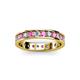 2 - Livia 2.70 mm Pink Sapphire and Lab Grown Diamond Eternity Band 