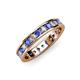3 - Livia 2.70 mm Tanzanite and Lab Grown Diamond Eternity Band 