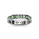 2 - Livia 2.70 mm Green Garnet and Lab Grown Diamond Eternity Band 