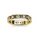 2 - Livia 2.70 mm Smoky Quartz and Lab Grown Diamond Eternity Band 