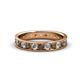 1 - Livia 2.70 mm Smoky Quartz and Lab Grown Diamond Eternity Band 