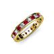 3 - Livia 2.70 mm Ruby and Lab Grown Diamond Eternity Band 