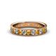 1 - Livia 2.70 mm Citrine and Lab Grown Diamond Eternity Band 