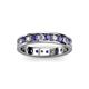 2 - Livia 2.70 mm Iolite and Lab Grown Diamond Eternity Band 