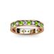 2 - Livia 2.70 mm Peridot and Lab Grown Diamond Eternity Band 