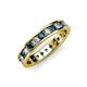 3 - Livia 2.70 mm Blue and White Lab Grown Diamond Eternity Band 