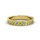 1 - Livia 2.70 mm Yellow and White Lab Grown Diamond Eternity Band 