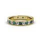 1 - Livia 2.70 mm London Blue Topaz and Lab Grown Diamond Eternity Band 