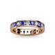 2 - Livia 3.00 mm Tanzanite and Lab Grown Diamond Eternity Band 