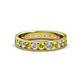 1 - Livia 3.00 mm Yellow and White Lab Grown Diamond Eternity Band 