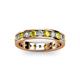 2 - Livia 3.00 mm Yellow and White Lab Grown Diamond Eternity Band 
