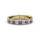 1 - Livia 3.00 mm Tanzanite and Lab Grown Diamond Eternity Band 