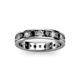 2 - Livia 3.00 mm Black and White Lab Grown Diamond Eternity Band 