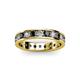2 - Livia 3.00 mm Black and White Lab Grown Diamond Eternity Band 