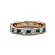 1 - Livia 3.00 mm Blue and White Lab Grown Diamond Eternity Band 