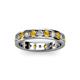2 - Livia 3.00 mm Citrine and Lab Grown Diamond Eternity Band 