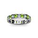 2 - Livia 3.00 mm Peridot and Lab Grown Diamond Eternity Band 