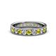 1 - Livia 3.00 mm Yellow and White Lab Grown Diamond Eternity Band 