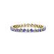 1 - Valerie 2.40 mm Tanzanite and Lab Grown Diamond Eternity Band 