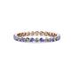 1 - Valerie 2.40 mm Tanzanite and Lab Grown Diamond Eternity Band 