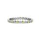 1 - Valerie 2.40 mm Peridot and Lab Grown Diamond Eternity Band 