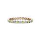 1 - Valerie 2.40 mm Peridot and Lab Grown Diamond Eternity Band 
