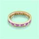 3 - Rebica 3.00 mm Princess Cut Amethyst and Diamond Eternity Band 