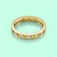 3 - Rebica 3.00 mm Princess Cut Citrine and Diamond Eternity Band 
