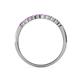 6 - Clara 2.40 mm Amethyst and Lab Grown Diamond 10 Stone Wedding Band 