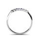 4 - Reina 2.30 mm Iolite and Lab Grown Diamond 7 Stone Wedding Band 